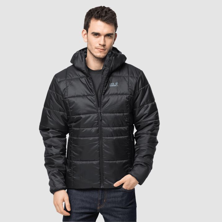 Chamarra Cortavientos Jack Wolfskin Argon Thermic Hombre Negros Mexico-3511429